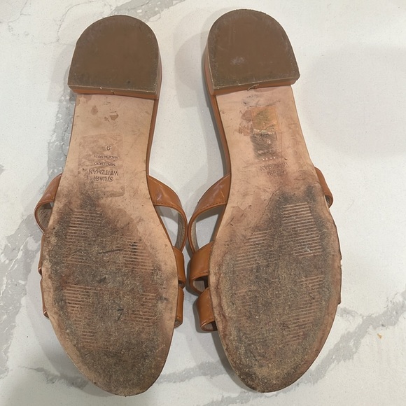 Stuart Weitzman Cami Leather Bridal Sandal - Picture 2 of 8